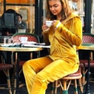 Onepiece Gold Velour Jumpsuit